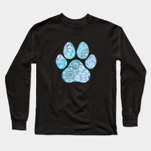 Mandala paw print Long Sleeve T-Shirt